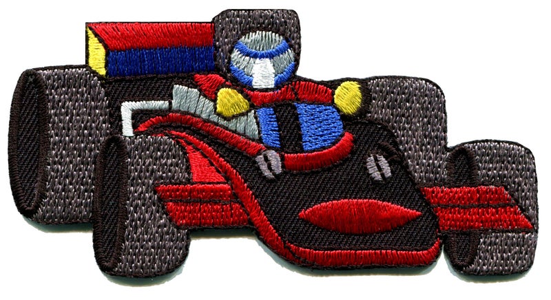 Sports car racing race exotic formula one 1 retro embroidered applique iron-on patch new